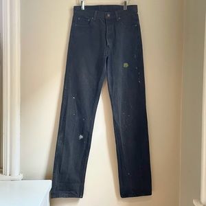 Levi’s High-Waisted Distressed Black Jeans